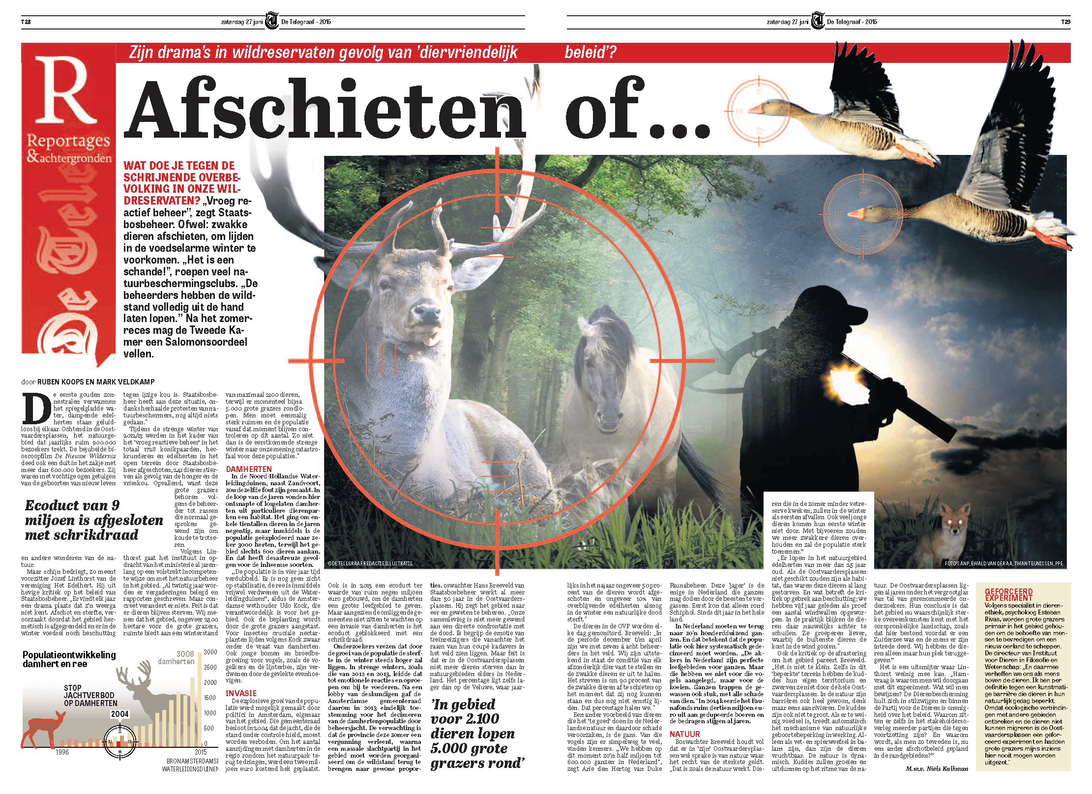 Illustratie - Overlast wild